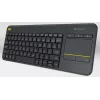 LOGITECH Wireless Touch Keyboard K400 Plus - Schwarz - Qwerty Niederländisch