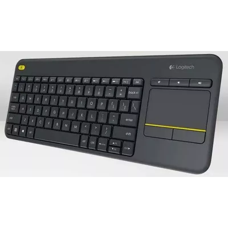LOGITECH Wireless Touch Keyboard K400 Plus - Schwarz - Qwerty Niederländisch