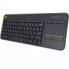 LOGITECH Wireless Touch Keyboard K400 Plus - Schwarz - Qwerty Niederländisch