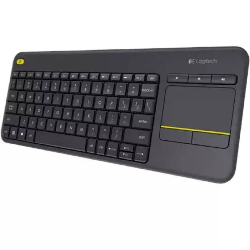 LOGITECH Wireless Touch Keyboard K400 Plus - Schwarz - Qwerty Niederländisch