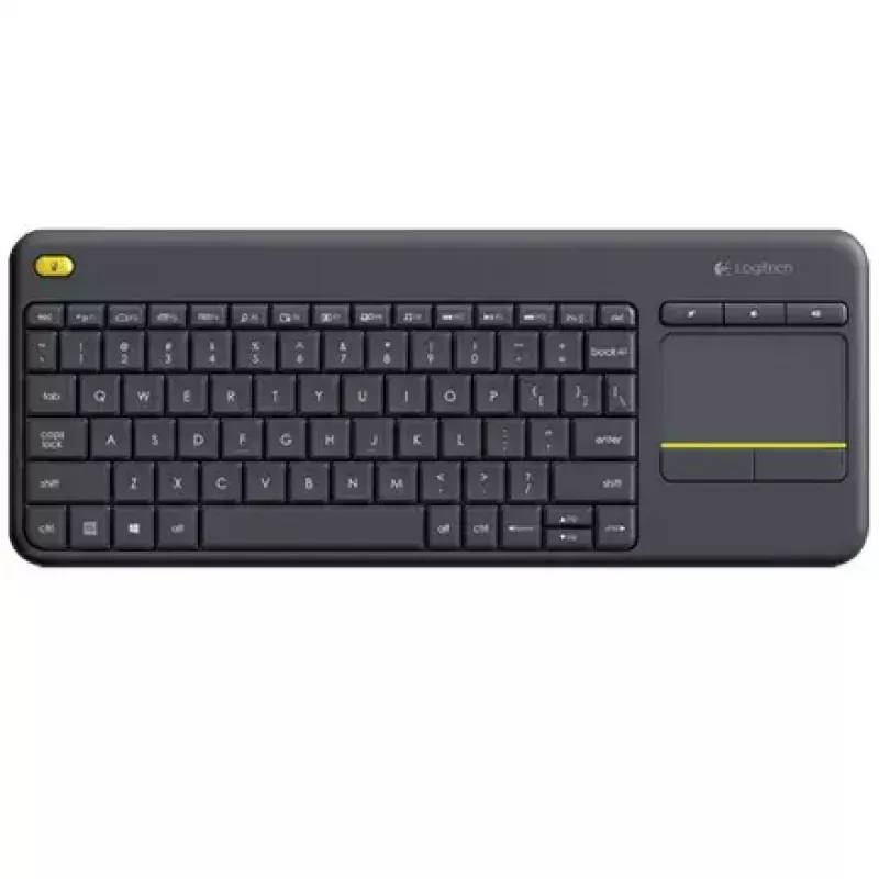 LOGITECH Wireless Touch Keyboard K400 Plus - Schwarz - Qwerty Niederländisch
