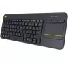 LOGITECH Wireless Touch Keyboard K400 Plus - Schwarz - Qwerty Niederländisch