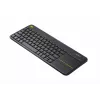 LOGITECH Wireless Touch Keyboard K400 Plus - Schwarz - Qwerty Niederländisch