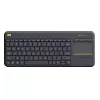 LOGITECH Wireless Touch Keyboard K400 Plus - Schwarz - Qwerty Niederländisch