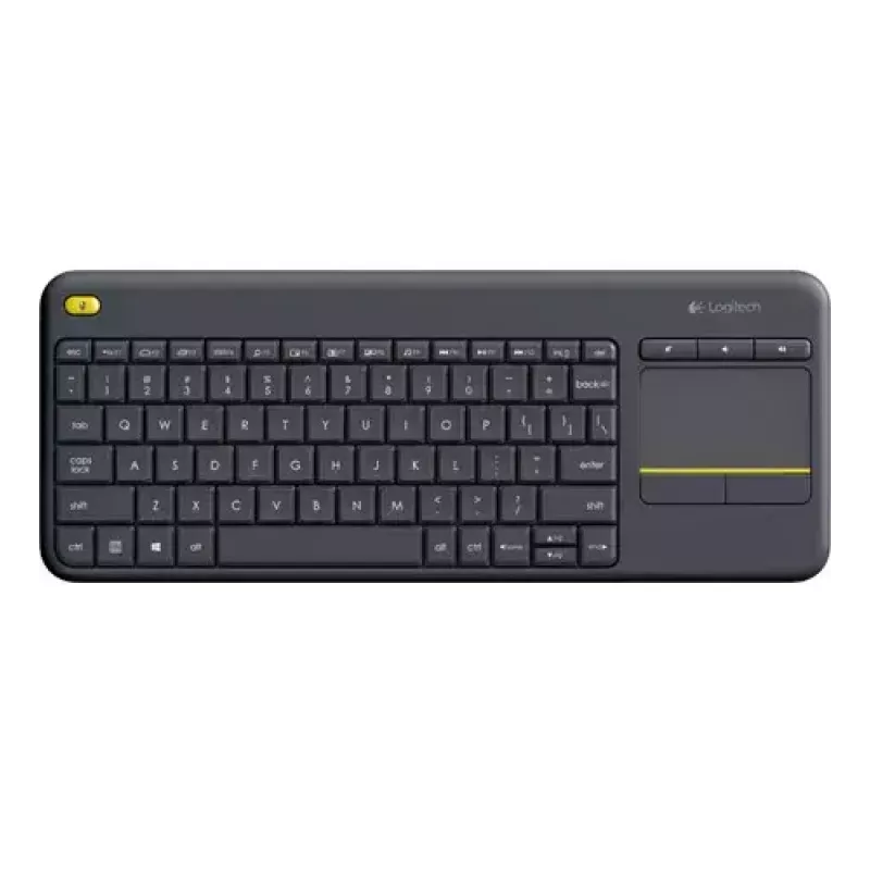 LOGITECH Wireless Touch Keyboard K400 Plus - Schwarz - Qwerty Niederländisch