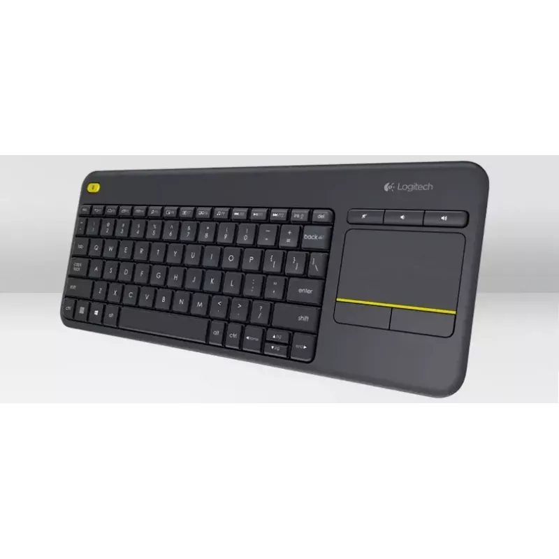 LOGITECH Wireless Touch Keyboard K400 Plus - Schwarz - Qwerty Niederländisch