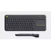 LOGITECH Wireless Touch Keyboard K400 Plus - Schwarz - Qwerty Niederländisch