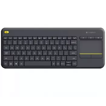 LOGITECH Wireless Touch Keyboard K400 Plus - Schwarz - Qwerty Niederländisch