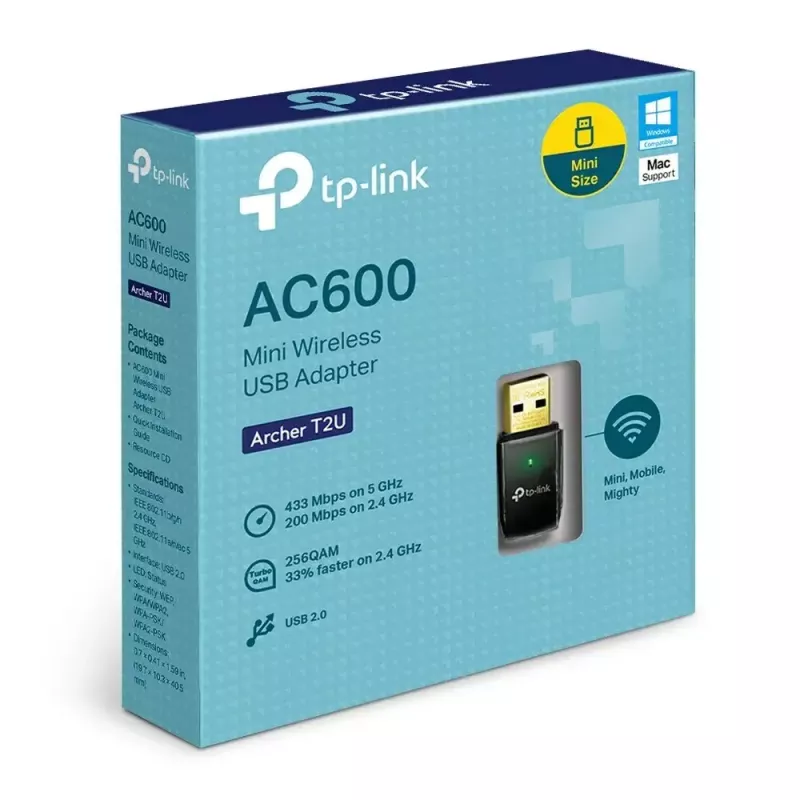 TP-Link AC600 Drahtloser Dualband-USB-WLAN-Adapter