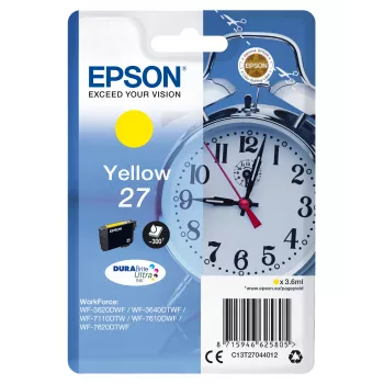 Epson Alarm clock Einzelpackung Gelb 27 DURABrite Ultra Ink