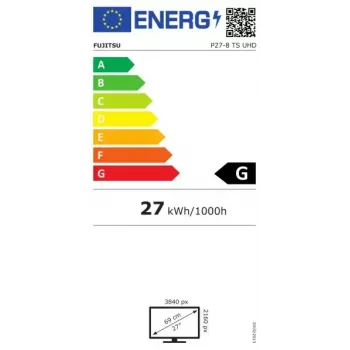 Fujitsu P27-8 TS UHD Computermonitor 68,6 cm (27 Zoll) 3840 x 2160 Pixel 4K Ultra HD LED Schwarz