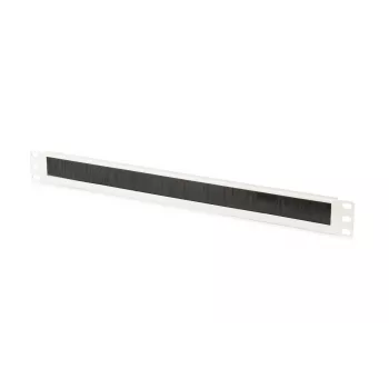DIGITUS 1U Kabelbürsten-Managementpanel 44x483x11 mm, Bürstengröße 27x423 mm, Farbe grau (RAL 7035)