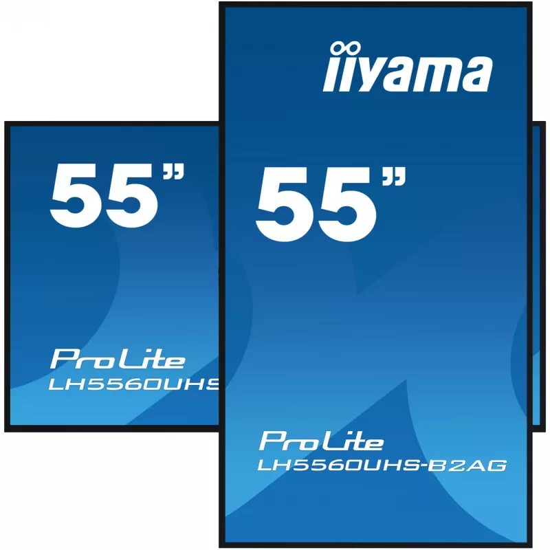 iiyama LH5560UHS-B2AG Signage Display Digital A-board 138,7 cm (54,6 Zoll) LED Wi-Fi 500 cd/m² 4K Ultra HD Schwarz Integrierter Prozessor Android 11 24/7