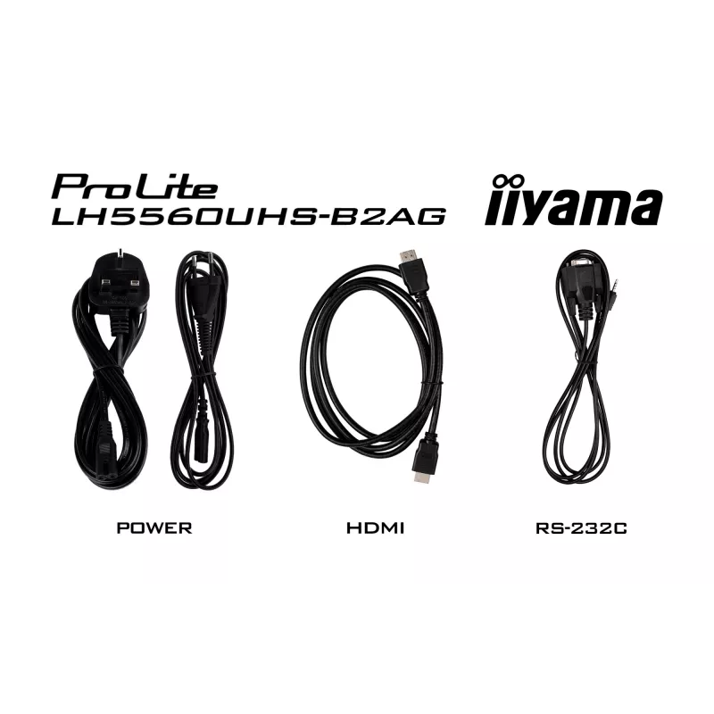iiyama LH5560UHS-B2AG Signage Display Digital A-board 138,7 cm (54,6 Zoll) LED Wi-Fi 500 cd/m² 4K Ultra HD Schwarz Integrierter Prozessor Android 11 24/7
