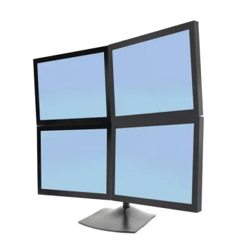 Monitor-Tischständer Ergotron DS Series DS100 Quad 61 cm Schwarz