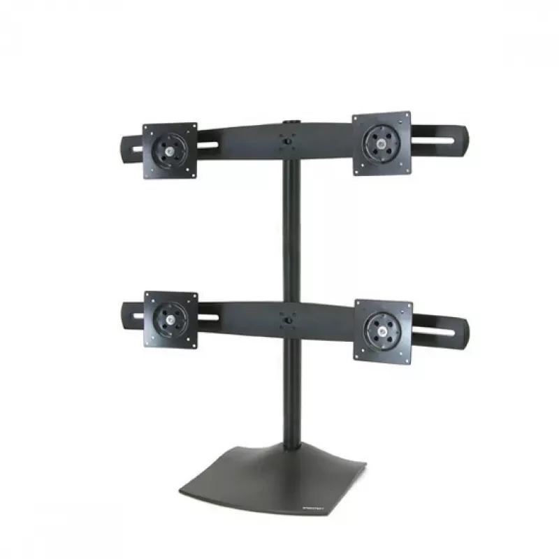 Monitor-Tischständer Ergotron DS Series DS100 Quad 61 cm Schwarz