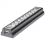 Manhattan USB-A 10-Port-Desktop-Hub, 10x USB-A-Ports, 480 Mbit/s (USB 2.0), Stromversorgung über USB oder externes Netzteil (nicht im Lieferumfang) für erhöhte Leistung an angeschlossenen Geräten
