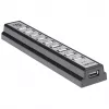 Manhattan USB-A 10-Port-Desktop-Hub, 10x USB-A-Ports, 480 Mbit/s (USB 2.0), Stromversorgung über USB oder externes Netzteil (nicht im Lieferumfang) für erhöhte Leistung an angeschlossenen Geräten
