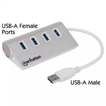 USB Hub Manhattan USB-A 4-Port Hub