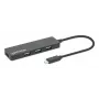 Manhattan USB-C Dock/Hub, Anschlüsse (4): USB-A (x4), 5 Gbps (USB 3.2 Gen1 auch bekannt als USB 3.0), USB-gespeist (kein externes Netzteil erforderlich), Entspricht HB30CM4AB
