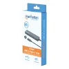 Manhattan USB-C Dock/Hub, Anschlüsse (4): USB-A (x4), 5 Gbps (USB 3.2 Gen1 auch bekannt als USB 3.0), USB-gespeist (kein externes Netzteil erforderlich), Entspricht HB30CM4AB