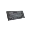 LOGITECH Mx Mechanical Mini Minimalistische kabellose beleuchtete Tastatur – Graphit, Taktil Leise, Qwerty, Dansk/Norsk/Svenska/Suomalainen