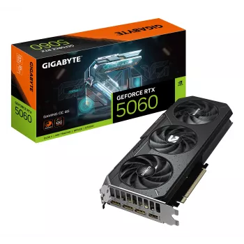 GIGABYTE GeForce RTX 5060 GAMING OC 8G Grafikkarte - 8GB GDDR7, 128bit, PCI-E 5.0, 2595 MHz Core-Takt, 3 x DisplayPort, 1 x HDMI, GV-N5060GAMING OC-8GD