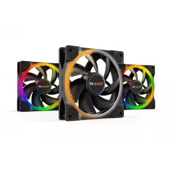 be quiet Light Wings 120mm ARGB PWM Lüfter Schwarz 3er-Pack