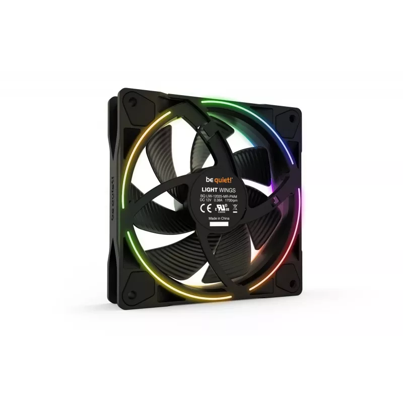 be quiet Light Wings 120mm ARGB PWM Lüfter Schwarz 3er-Pack