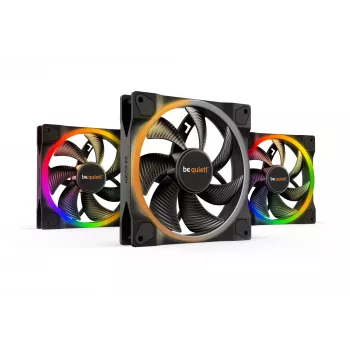 be quiet Light Wings 140mm ARGB PWM Lüfter Schwarz 3er-Pack