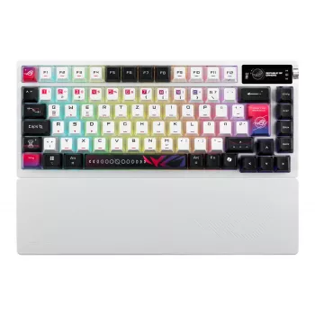 ASUS ROG Azoth X Tastatur Gaming USB + RF Wireless + Bluetooth QWERTZ Weiß
