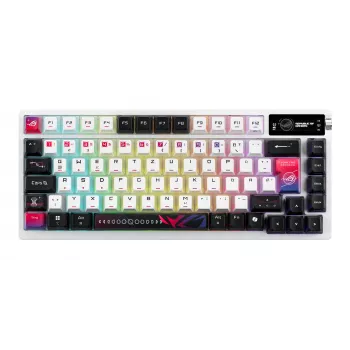 ASUS ROG Azoth X Tastatur Gaming USB + RF Wireless + Bluetooth QWERTZ Weiß