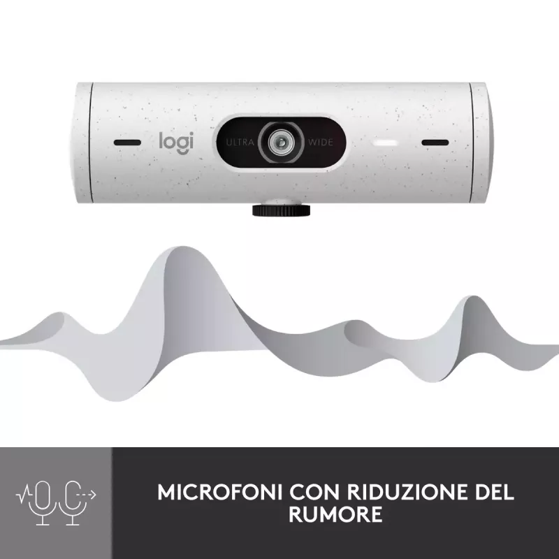 Webcam Logitech Brio 500 Full HD 4MP USB-C Weiß