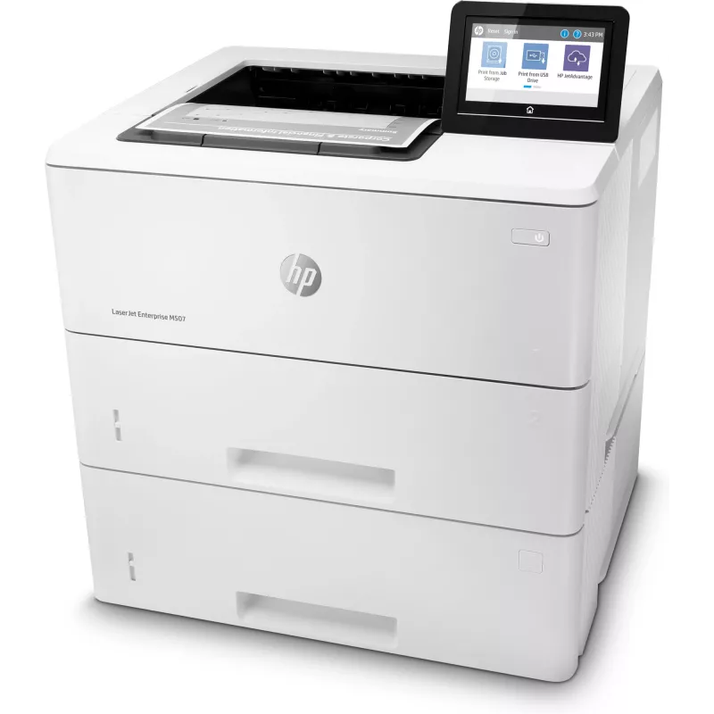 HP LaserJet Enterprise M507x, Laser, 1200 x 1200 DPI, A4, 43 ppm, Duplexdruck, netzwerkfähig