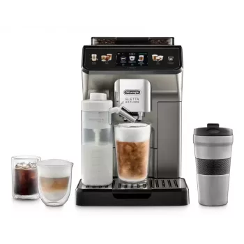 Kombi-Kaffeemaschine De’Longhi ECAM450.86.T — vollautomatisch, 1,8 l Wassertank, 300 g Bohnenbehälter, 19 bar, integriertes Mahlwerk, TFT-Display