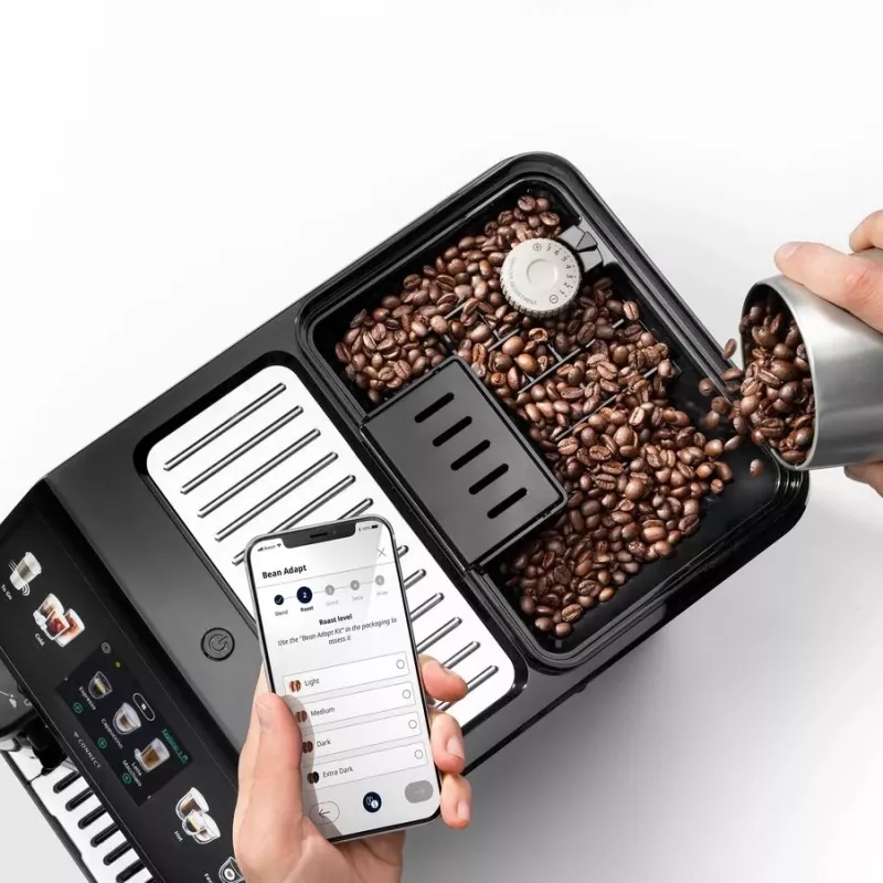 Kombi-Kaffeemaschine De’Longhi ECAM450.86.T — vollautomatisch, 1,8 l Wassertank, 300 g Bohnenbehälter, 19 bar, integriertes Mahlwerk, TFT-Display