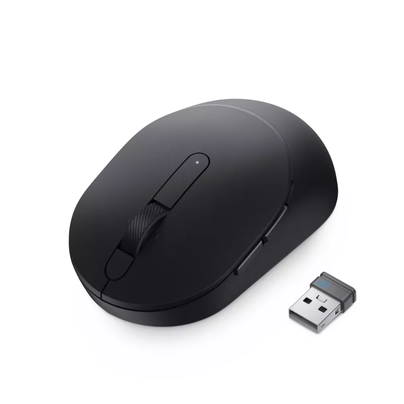 DELL Pro Plus Compact Maus - MS5120W - Schwarz, beidhändig, optisch, RF Wireless + Bluetooth, 1600 DPI, Schwarz