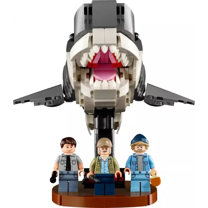 Konstruktionsspielzeug LEGO Ideas 21350 Jaws Set — 1497 Teile, 3 Minifiguren, Boot und ikonischer Hai, empfohlen ab 18 Jahren