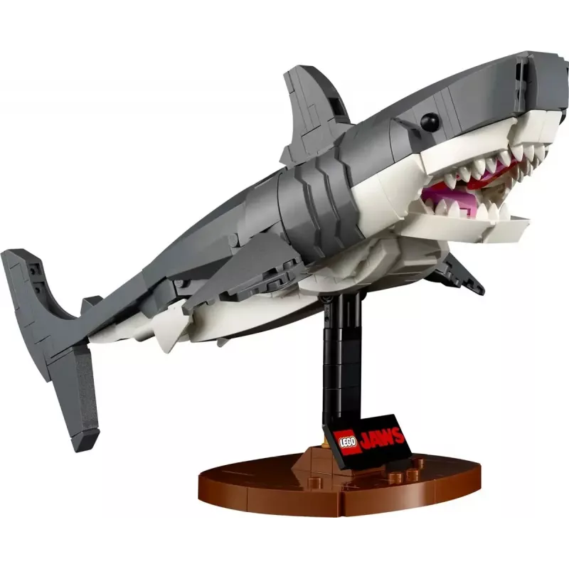 Konstruktionsspielzeug LEGO Ideas 21350 Jaws Set — 1497 Teile, 3 Minifiguren, Boot und ikonischer Hai, empfohlen ab 18 Jahren