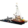 Konstruktionsspielzeug LEGO Ideas 21350 Jaws Set — 1497 Teile, 3 Minifiguren, Boot und ikonischer Hai, empfohlen ab 18 Jahren