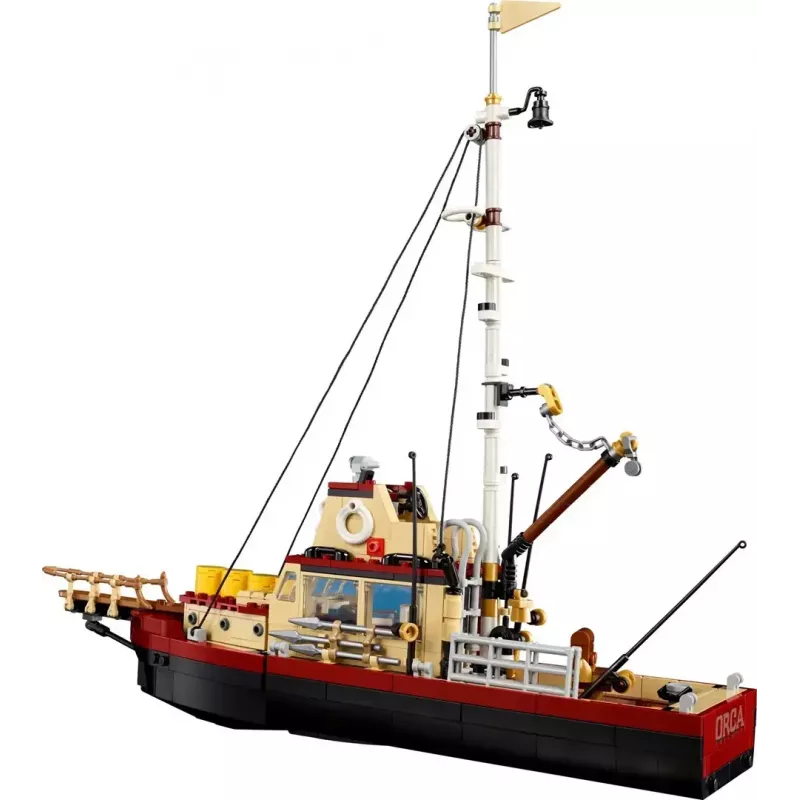 Konstruktionsspielzeug LEGO Ideas 21350 Jaws Set — 1497 Teile, 3 Minifiguren, Boot und ikonischer Hai, empfohlen ab 18 Jahren