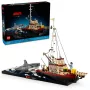 Konstruktionsspielzeug LEGO Ideas 21350 Jaws Set — 1497 Teile, 3 Minifiguren, Boot und ikonischer Hai, empfohlen ab 18 Jahren
