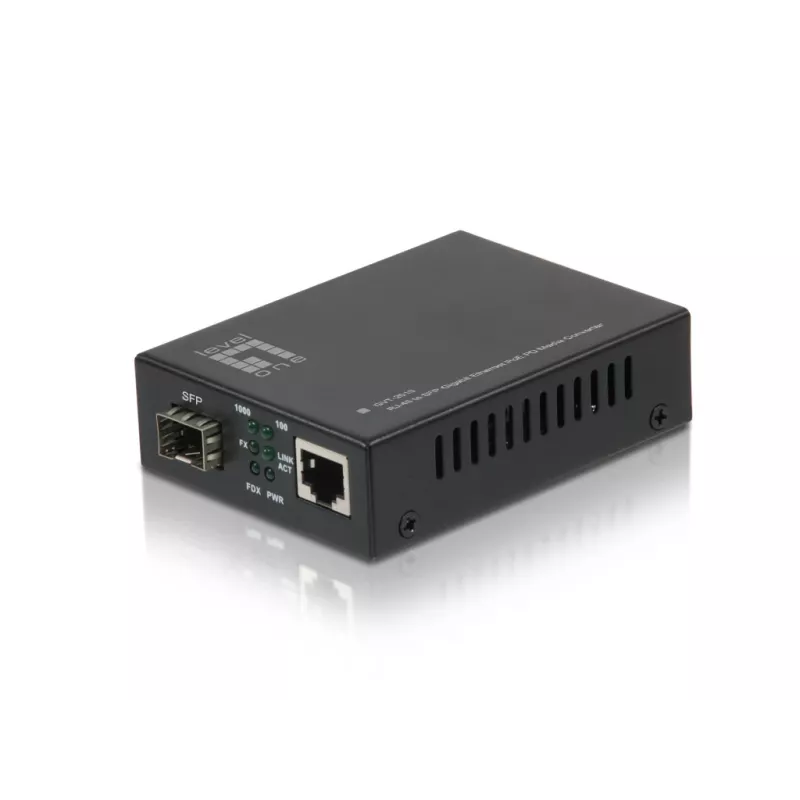 LevelOne RJ45-zu-SFP Gigabit Medienkonverter, PoE PD