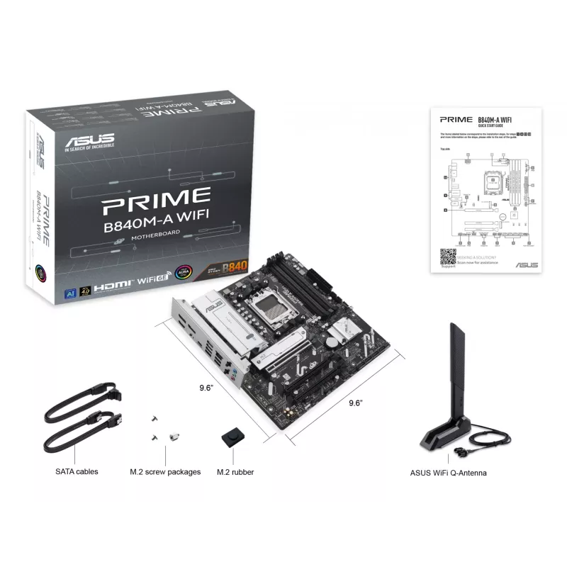 Motherboard ASUS PRIME B840M-A WIFI AMD B840 Sockel AM5 micro ATX