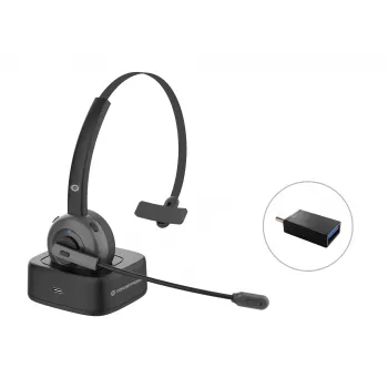 Conceptronic POLONA Kabelloses Bluetooth-Headset mit Ladestation