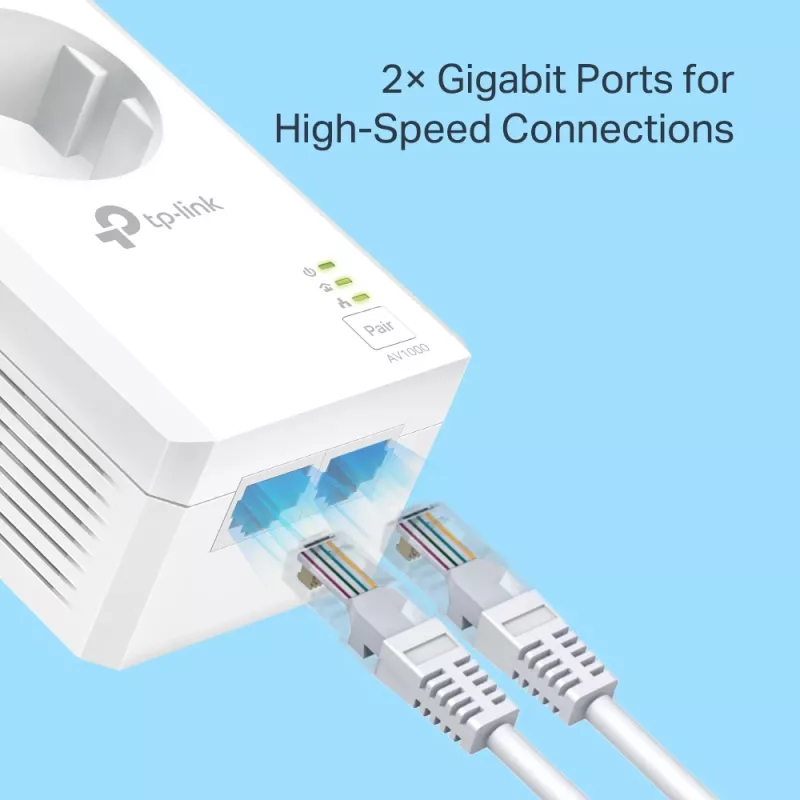 TP-Link TL-PA7027P KIT PowerLine Netzwerkadapter 1000 Mbit/s Ethernet LAN Weiß 2 Stück