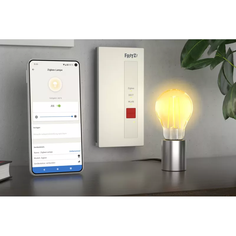 FRITZ!DECT Smart Gateway Wireless Weiß Gigabit Ethernet 128-bit AES
