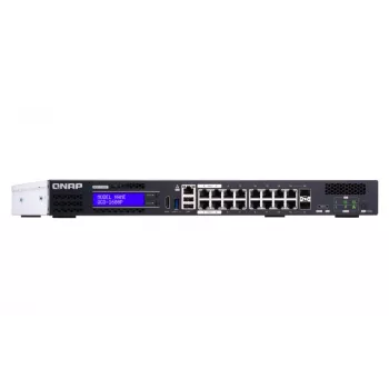 QNAP QGD-1600P Managed Gigabit Ethernet (10/100/1000) Power over Ethernet (PoE) 1U Schwarz, Grau