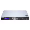 QNAP QGD-1600P Managed Gigabit Ethernet (10/100/1000) Power over Ethernet (PoE) 1U Schwarz, Grau