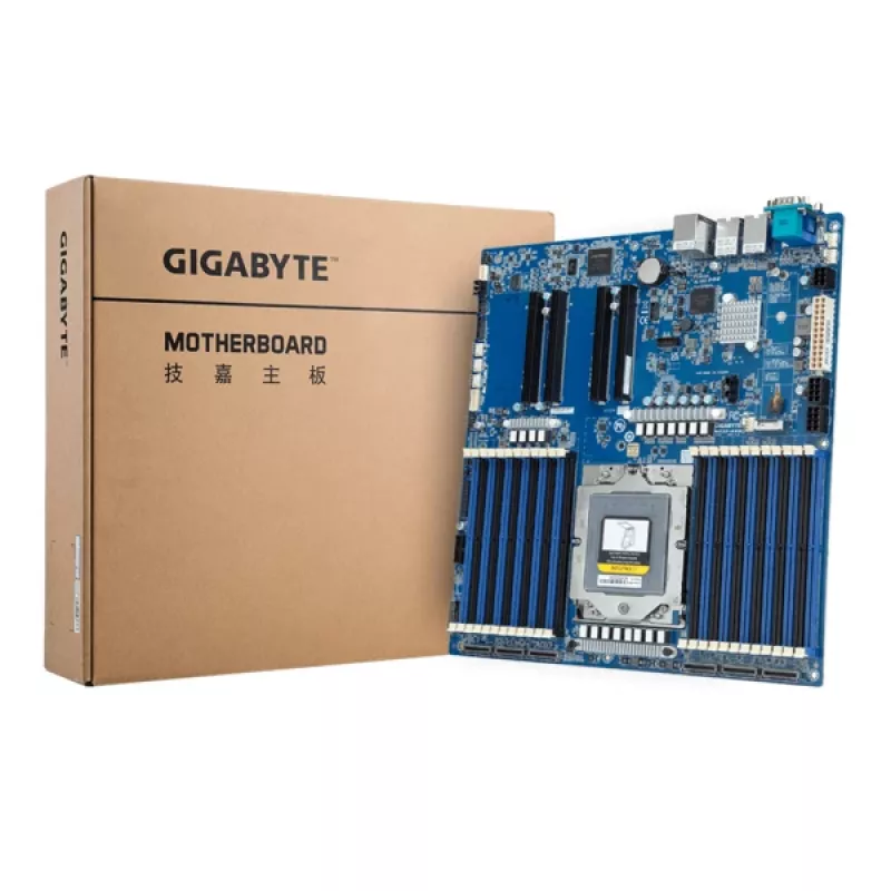 Motherboard GIGABYTE MZ33-AR0 Extended ATX für AMD EPYC 9004 Sockel SP5, 24× DDR5 DIMM, 4× PCIe 5.0 x16, 2× RJ-45